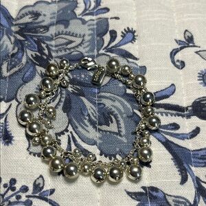CHAPS Silver‎ Tone Ball Bracelet
